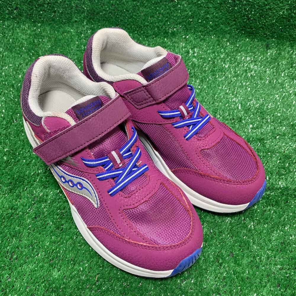 Saucony Cohesion Girls Shoes Size 5W Pink Blue SK167900